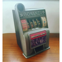 Vintage metalen Bonanza gokkast/spaarpot
